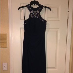 Navy prom dress